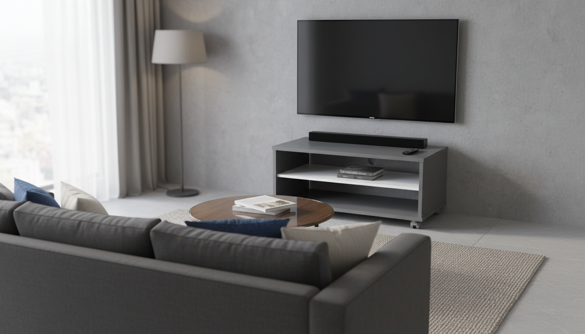 Masuta de cafea RIOMA NEW TYP 32, gri grafit, DTD laminat, 90x60x45 cm