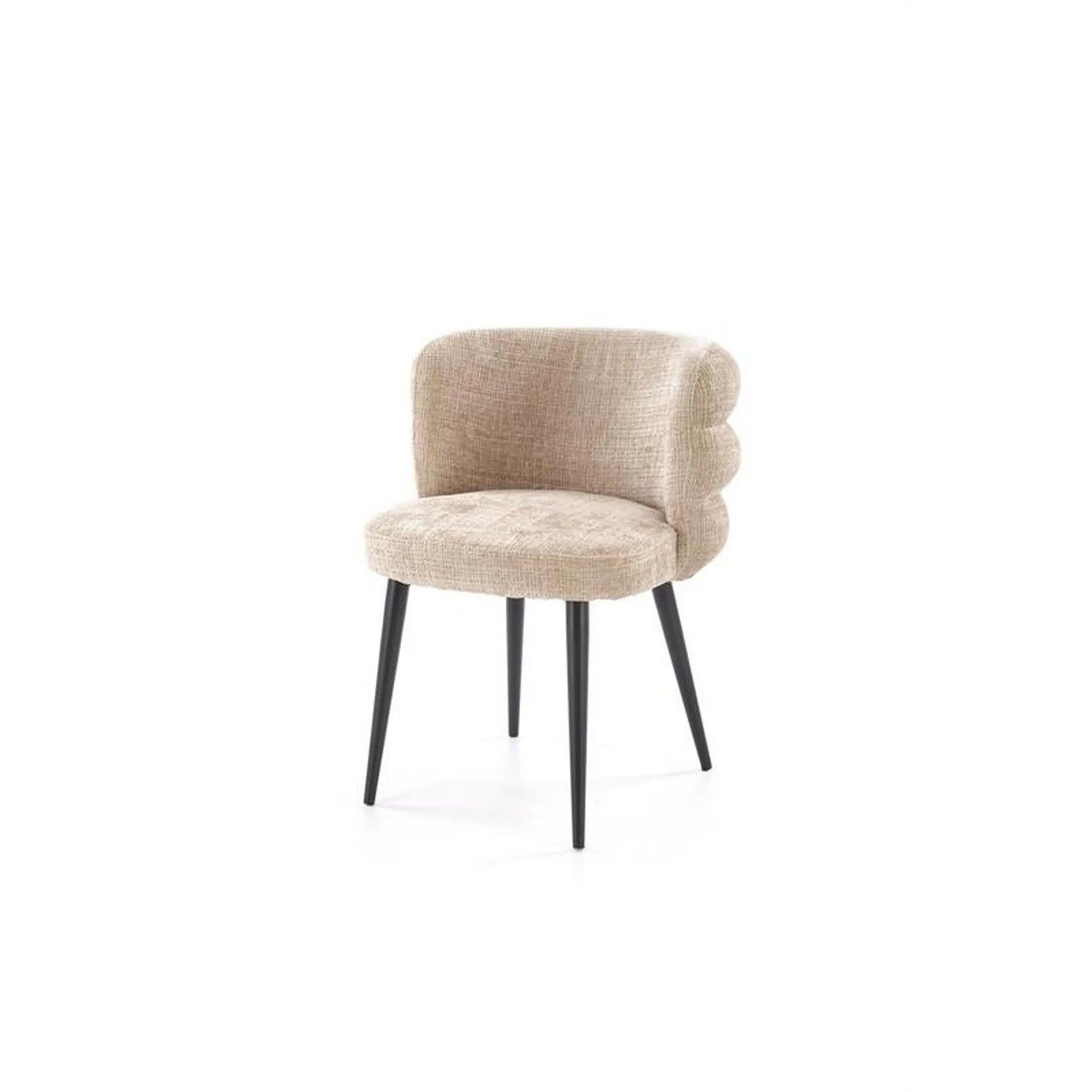 Scaun K575, bej - Cremona 14, stofa catifelata/otel, 62x64x79 cm