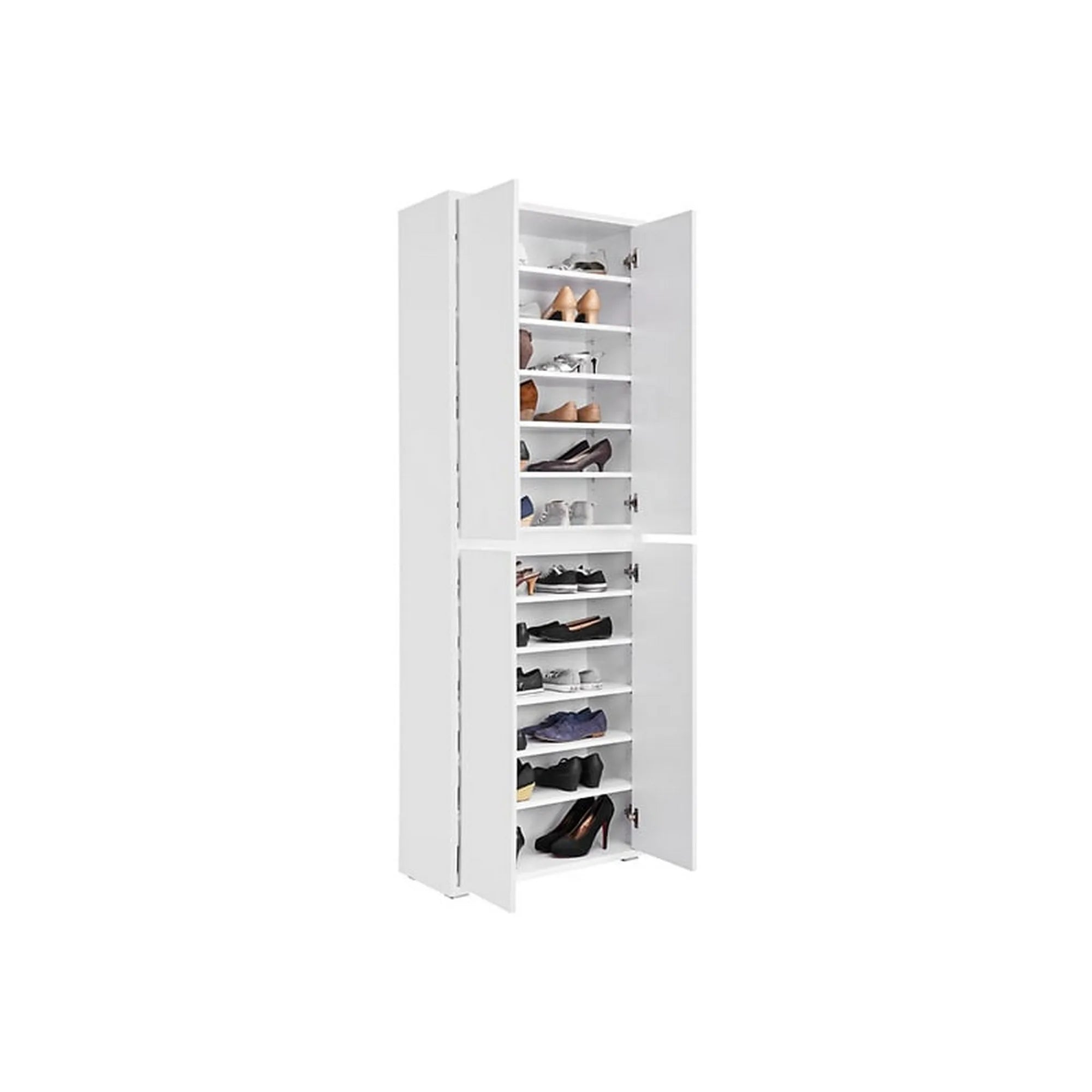 Pantofar LIV, alb, PAL laminat, 70x34x210 cm