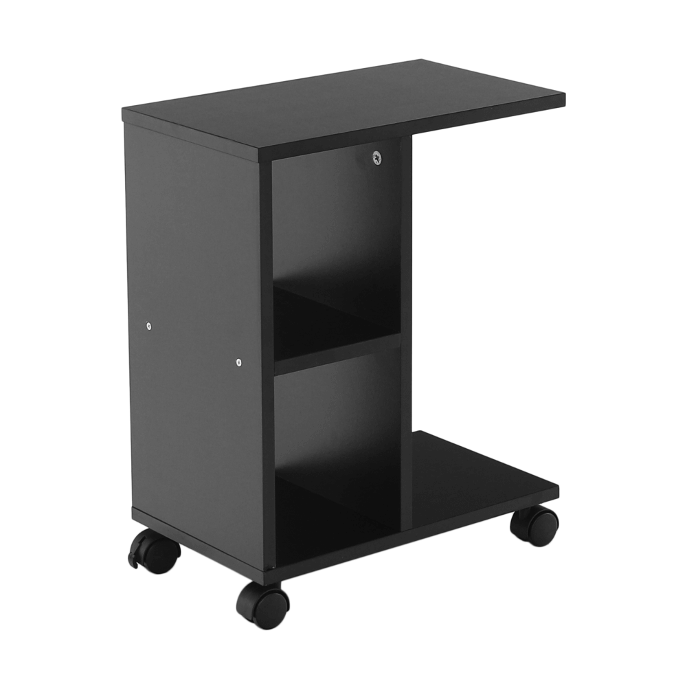 Masuta ABBAS NEW, negru, DTD laminat, 40x24x50 cm