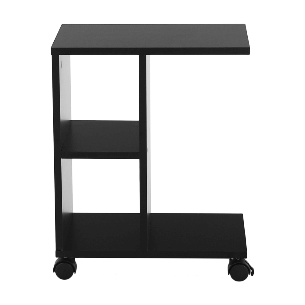 Masuta ABBAS NEW, negru, DTD laminat, 40x24x50 cm