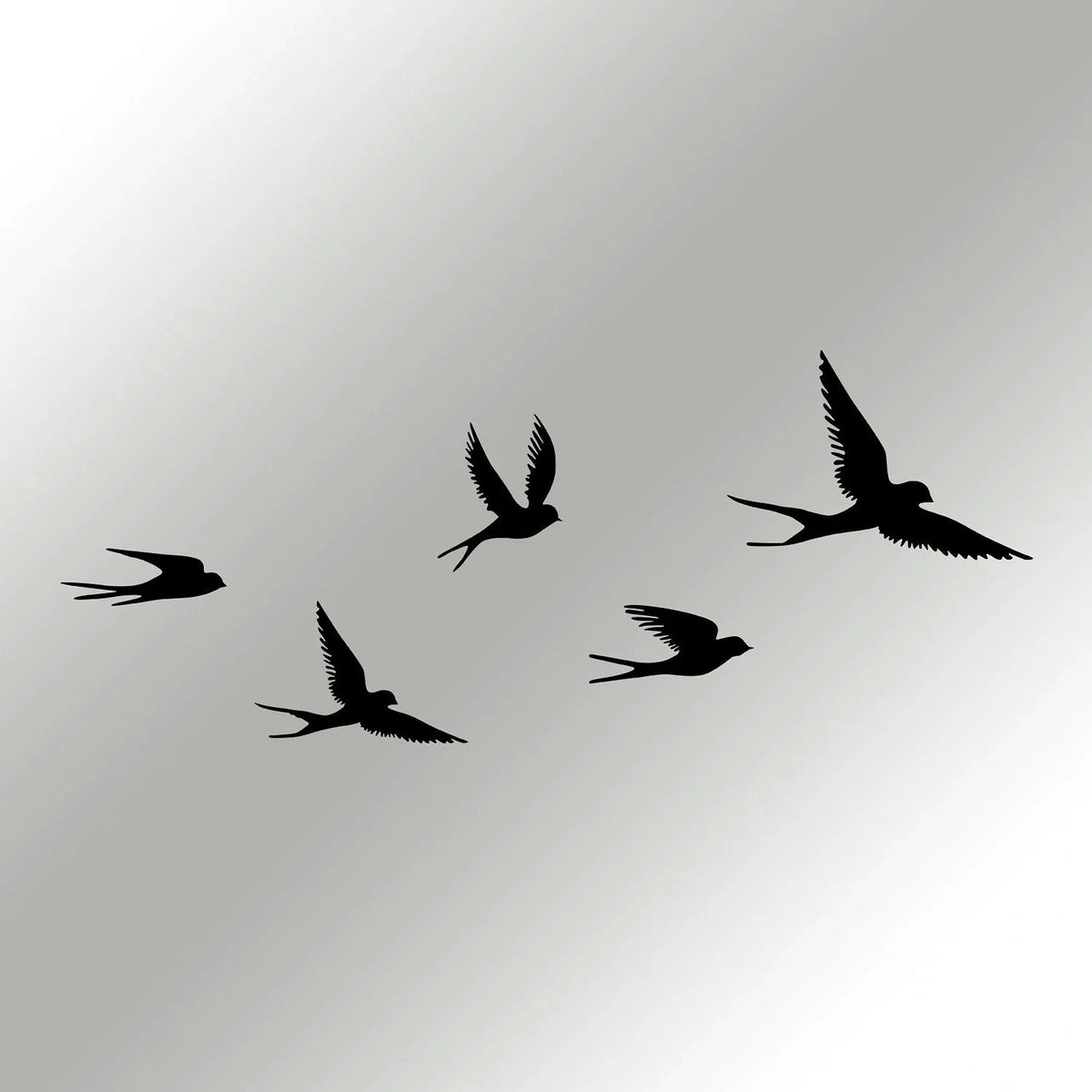 Accesoriu decorativ CROW, negru, metal