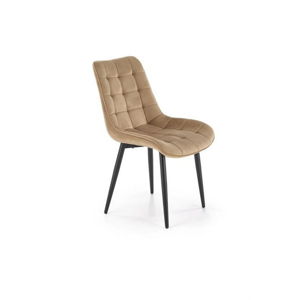 Scaun K580, bej - HLR 11, stofa catifelata/otel, 51x61x85 cm