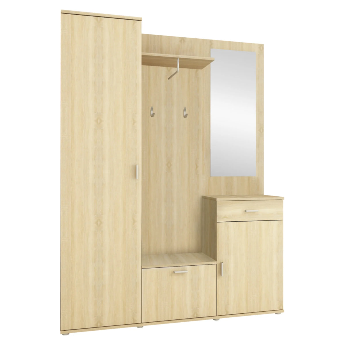 Mobilier hol AMALIA, stejar sonoma, PAL melaminat, 144x32x188 cm
