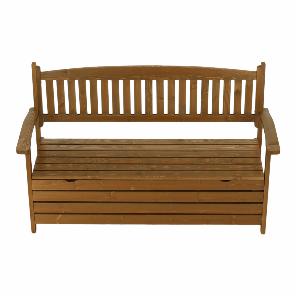 Banca gradina AMULA, stejar inchis, lemn, 150x58x88 cm