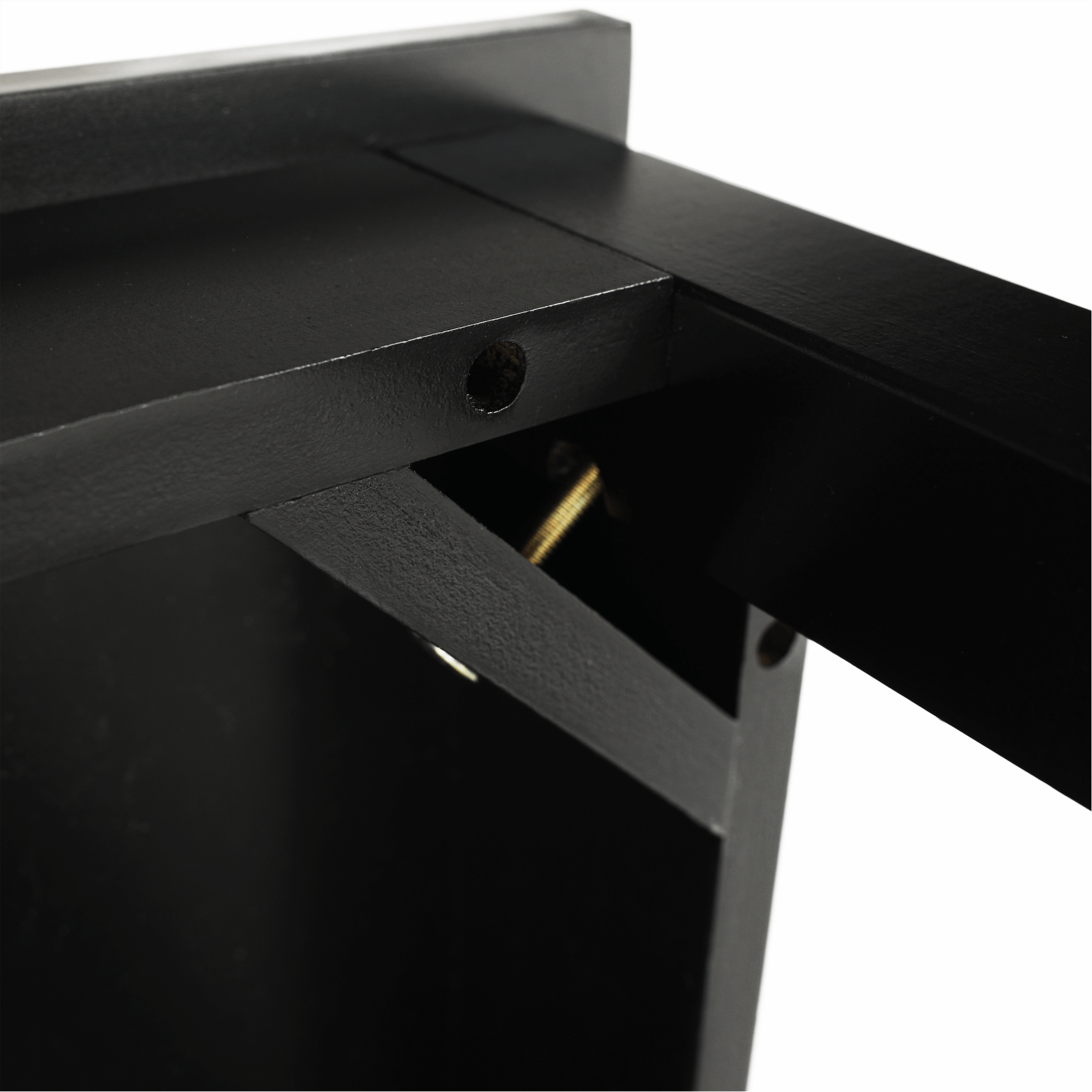 Consola AMYNTAS, negru, 80x40x75 cm