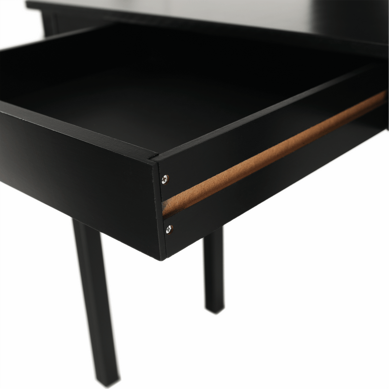 Consola AMYNTAS, negru, 80x40x75 cm
