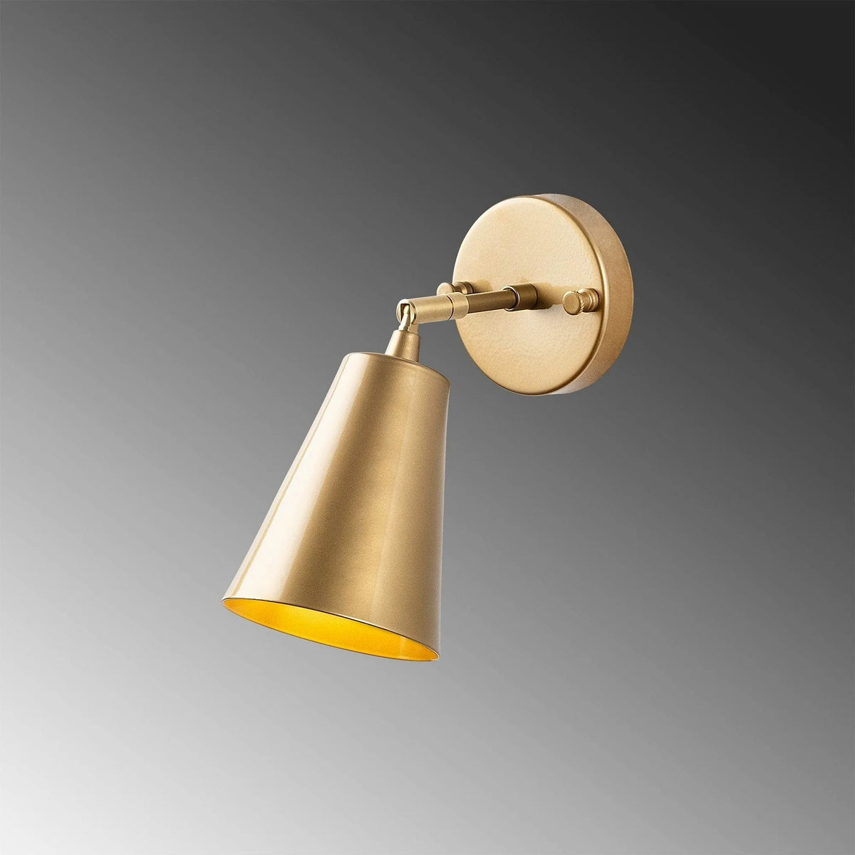 Aplica EVANDER-13190, auriu, metal, 10x26x21 cm