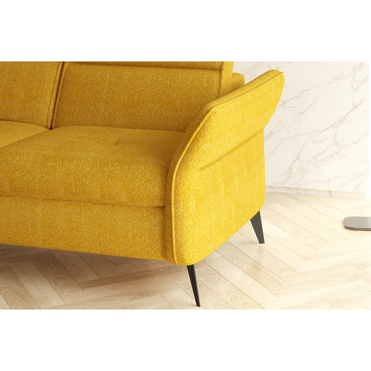 Coltar extensibil APUFA, personalizabil materiale gama Premium, cu lada depozitare si tetiere reglabile, 260x215x95 cm