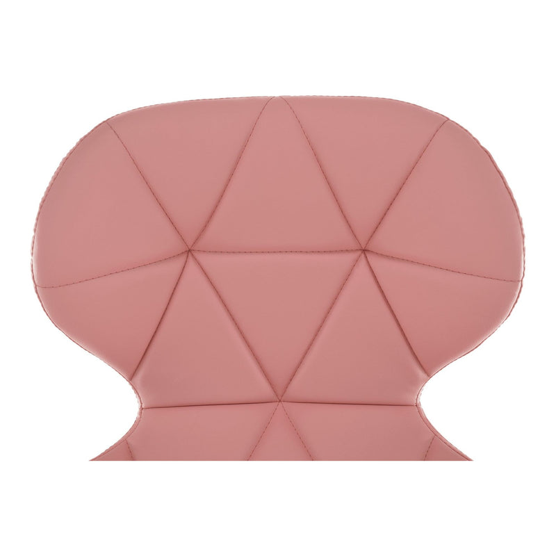 Scaun de birou ARGUS NEW, roz, piele ecologica, 47x56x73/84 cm