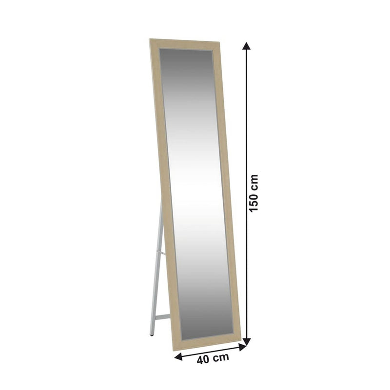Oglinda ASUEL, bej/gri, metal/plastic, 44x150 cm