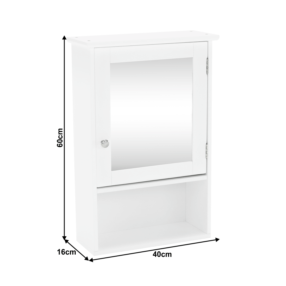 Dulap ATENE TYPUL 2, alb, cu o usa, 40x24x60 cm