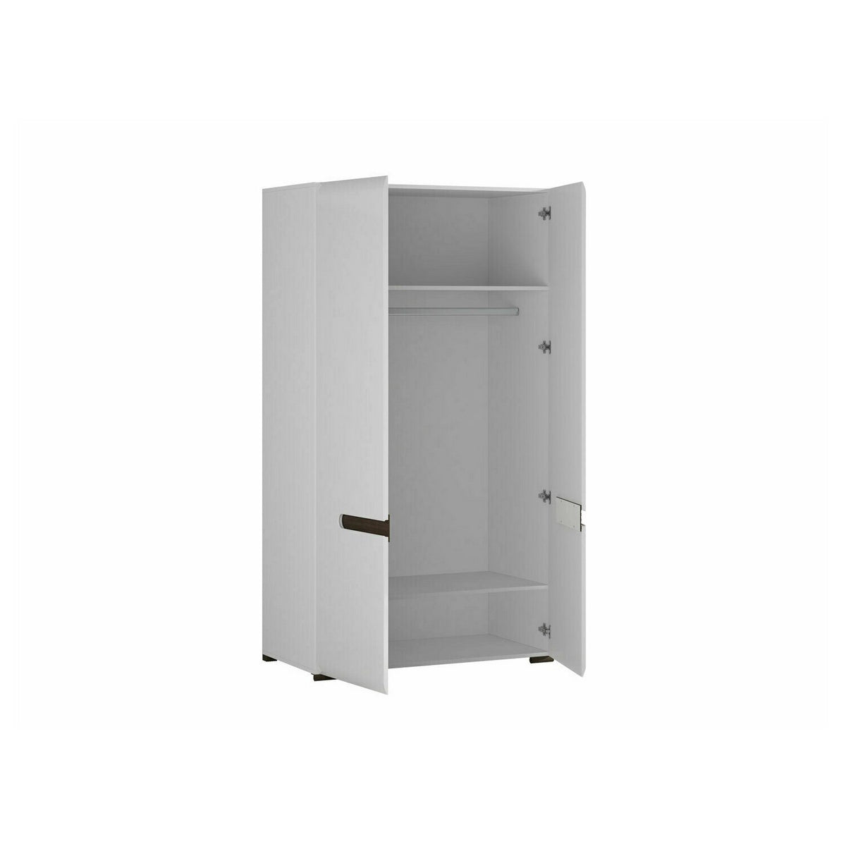 Dulap AZTECA, alb, PAL, cu 2 usi, 105x60x210 cm