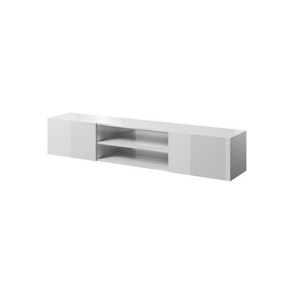 Comoda TV SLIDE, alb, 200x40x37 cm
