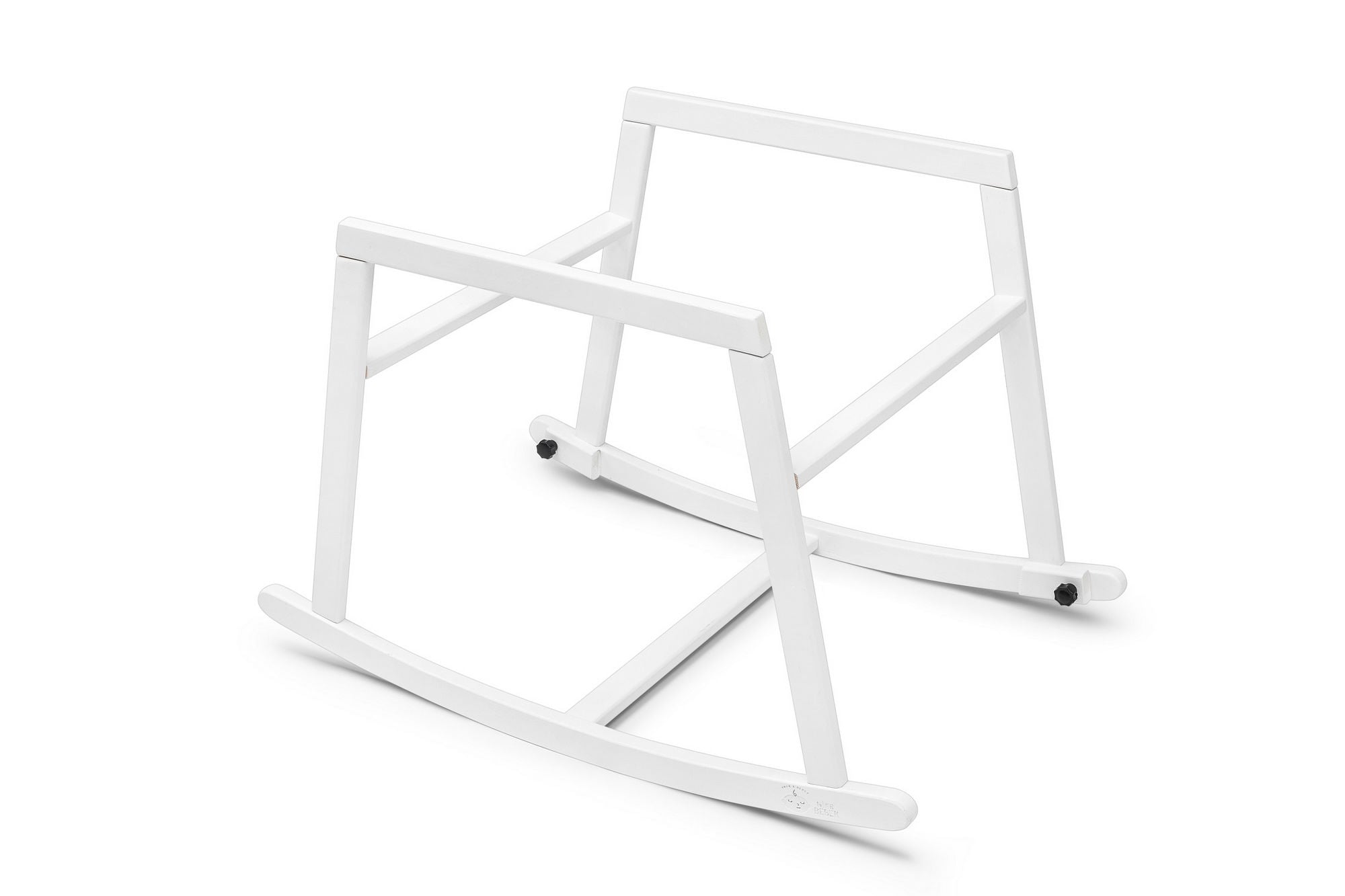 Balansoar bebelusi HIER, negru/alb, lemn de pin/poliester, 90x58x70 cm