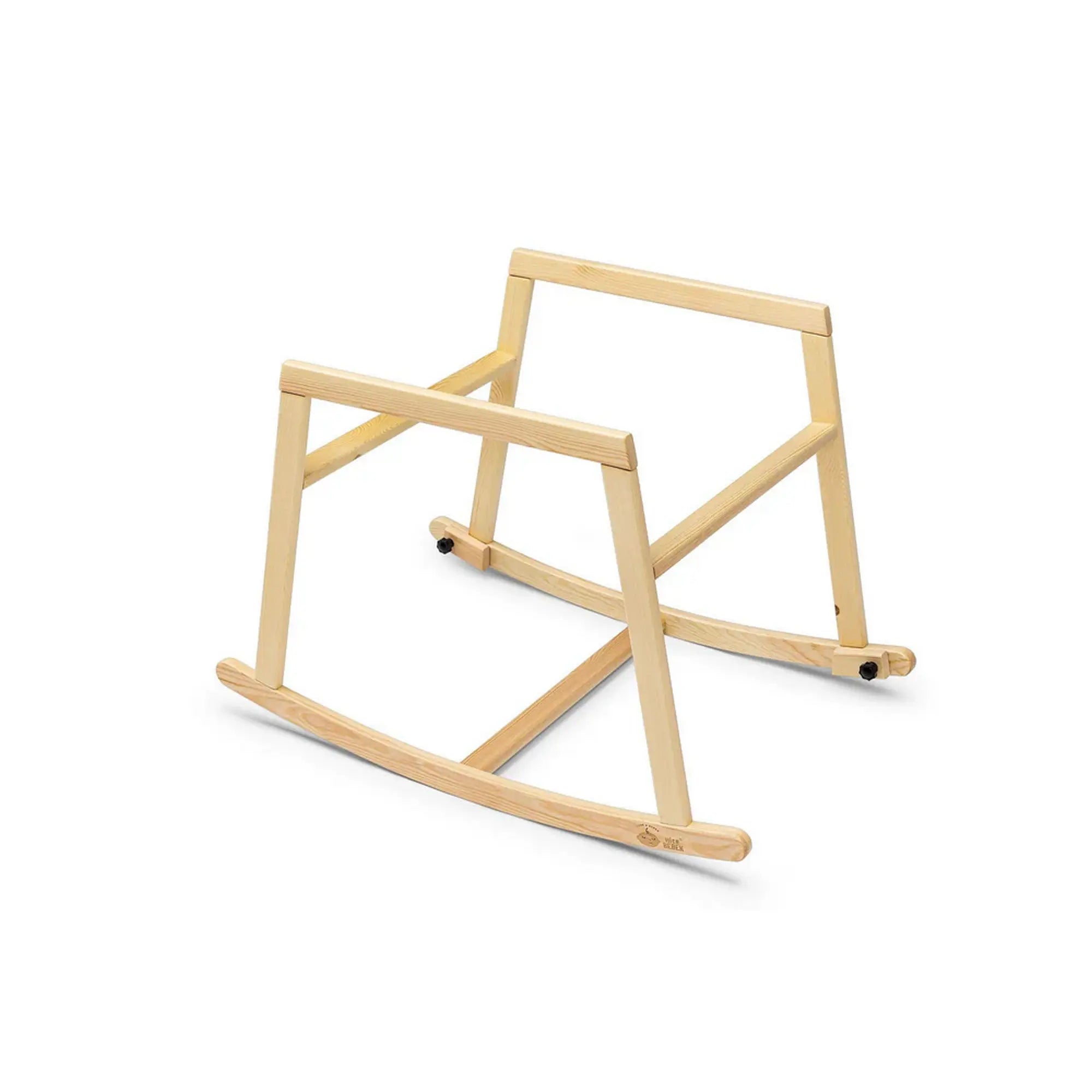 Balansoar bebelusi HIER, roz/stejar, lemn de pin/poliester, 90x58x70 cm