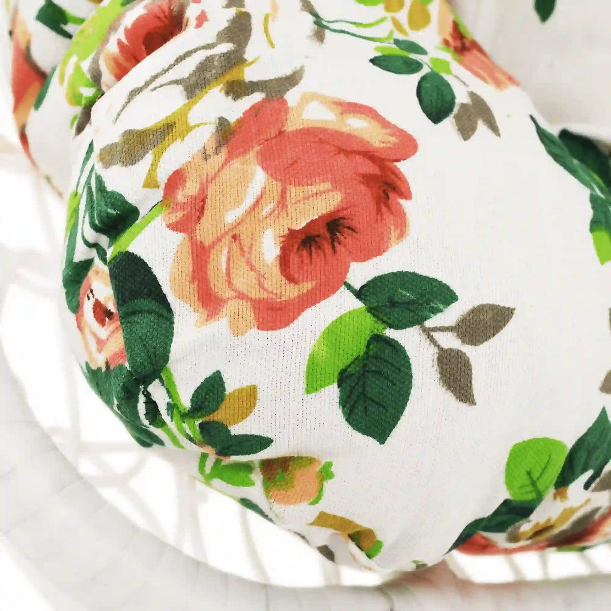 Balansoar gradina KALEA 2 NEW, alb/multicolor, metal/stofa clasica, 105x105x195 cm