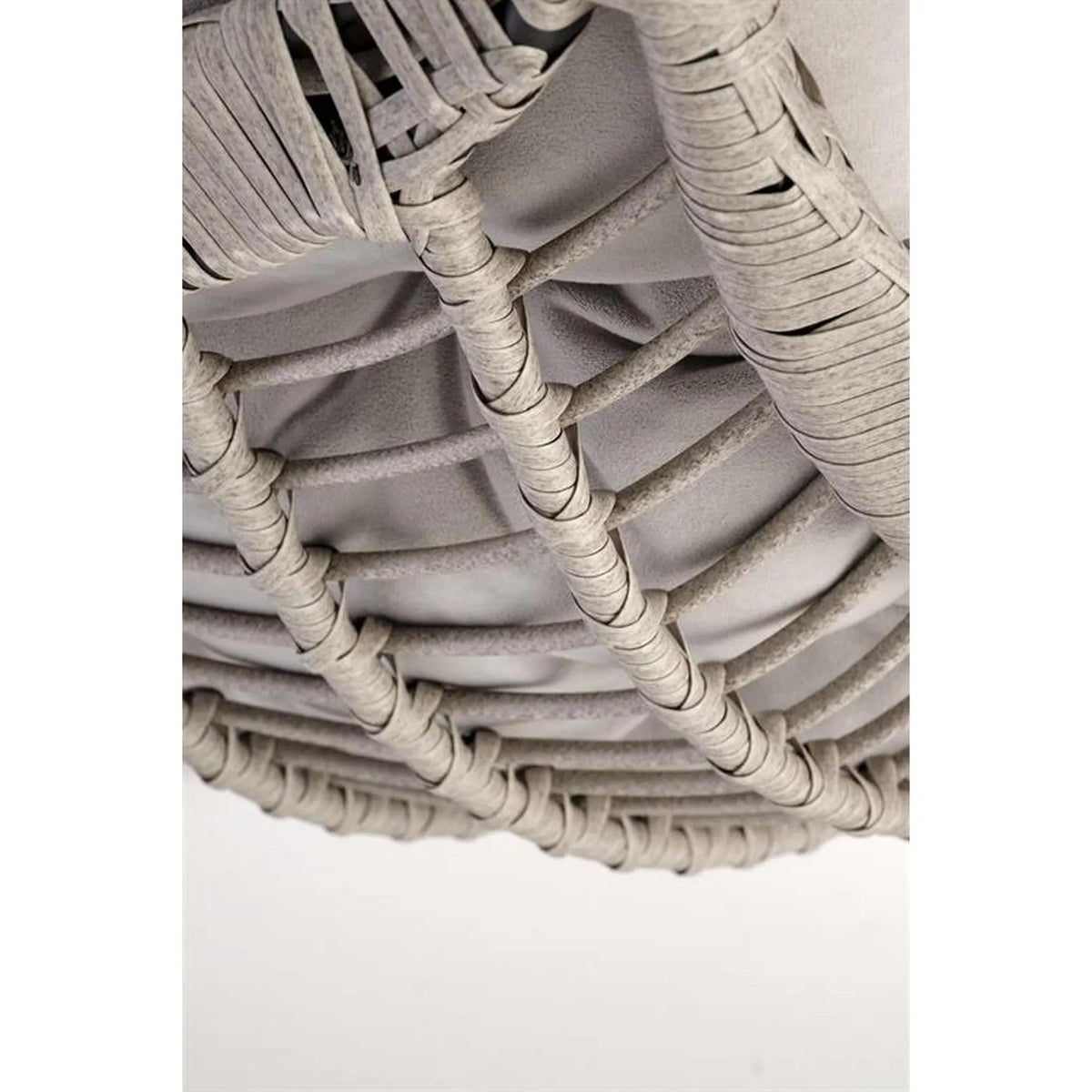 Balansoar gradina RASMUS, negru/bej, ratan sintetic, 85x60x202 cm