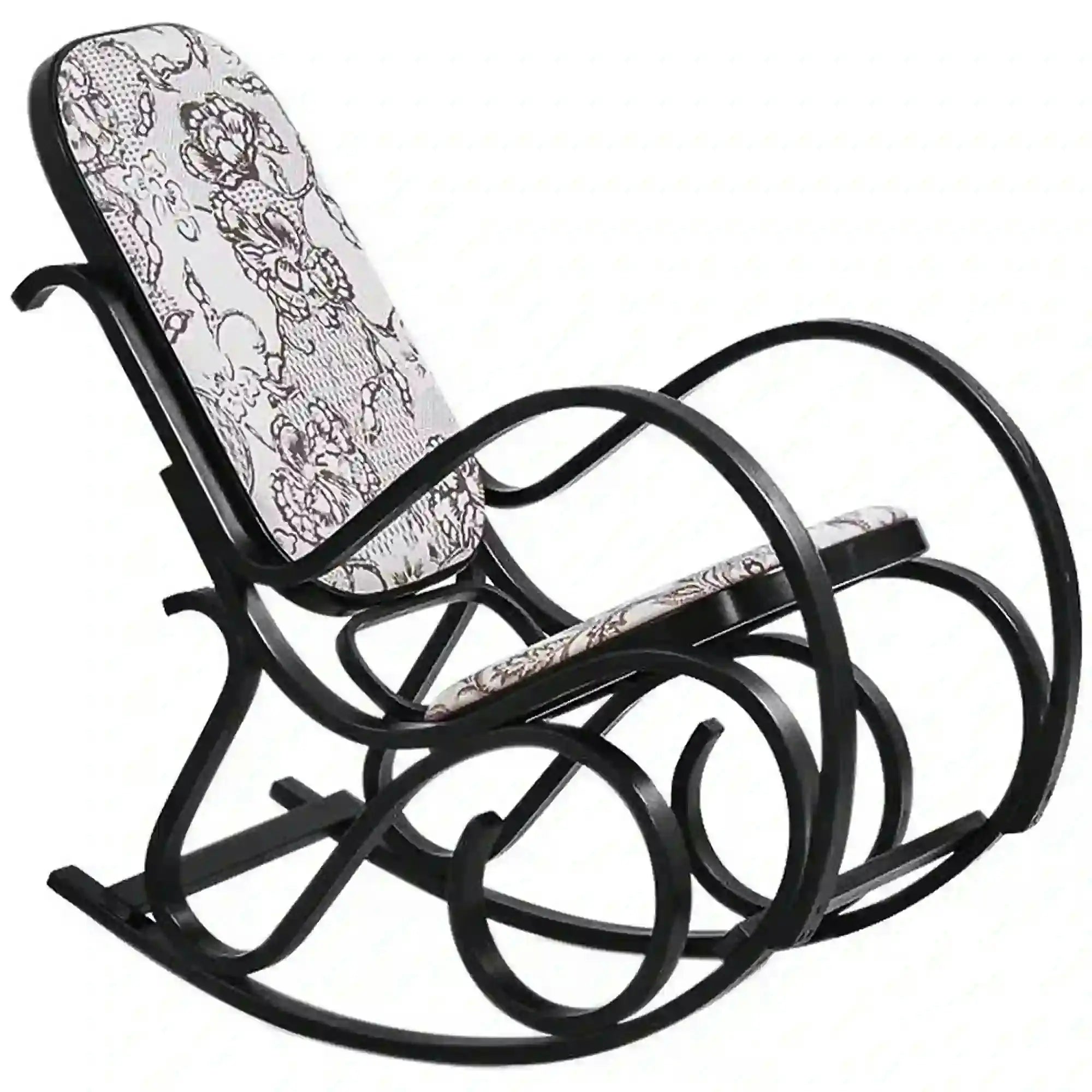 Balansoar MAX 2, wenge/multicolor, stofa/lemn indoit, 52x90x95 cm