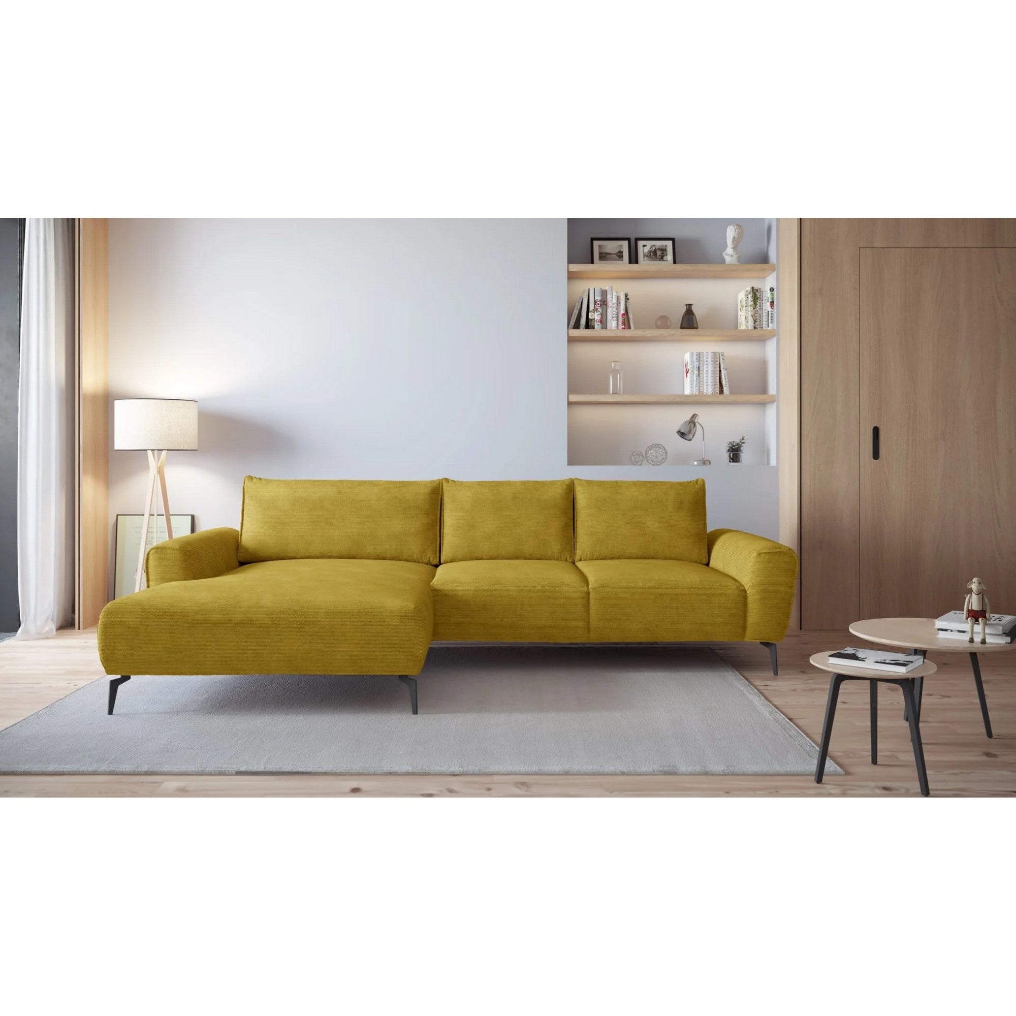 Coltar extensibil BALI L, personalizabil materiale gama Oferta Avantaj, cu lada depozitare, 278x170x85 cm