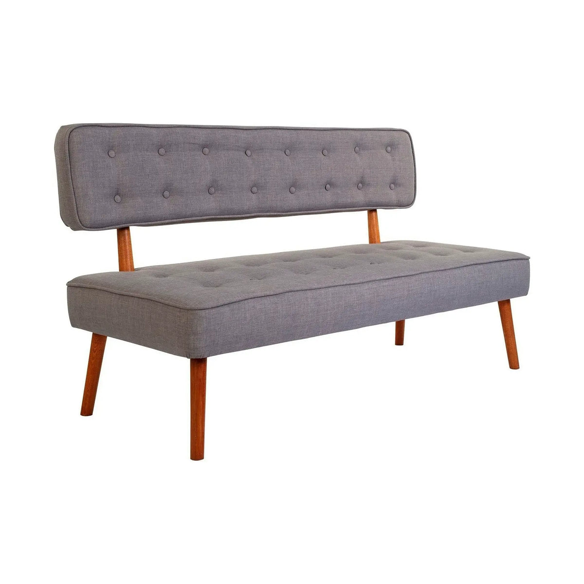 Banca 558ZEN1242, gri, lemn/poliester, 140x64x78 cm