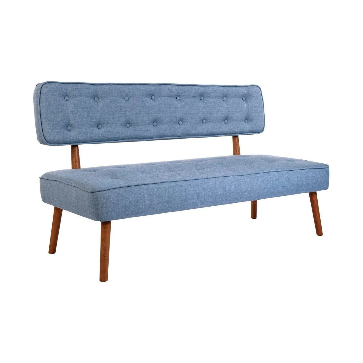 Banca 558ZEN1243, albastru deschis, lemn/poliester, 140x64x78 cm