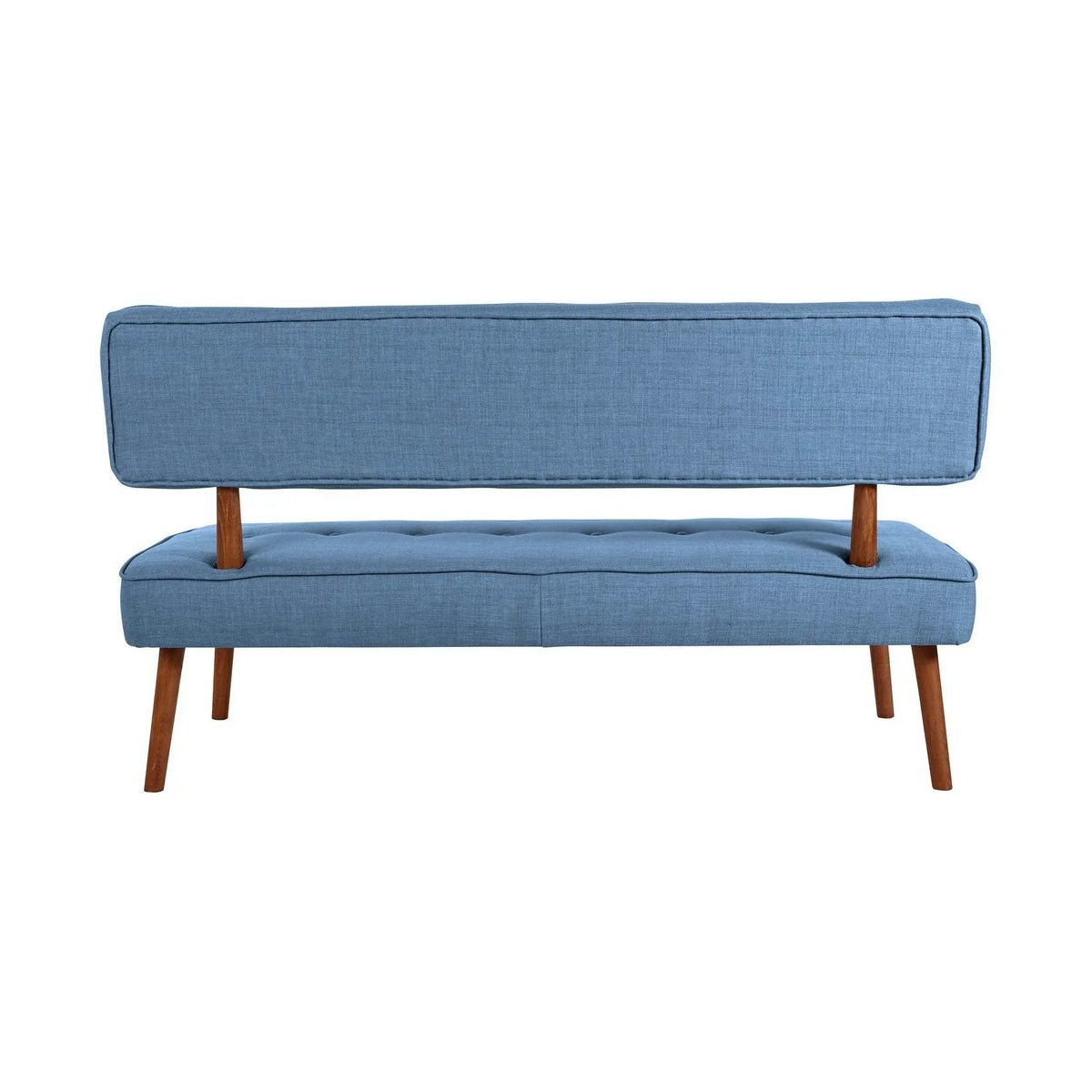 Banca 558ZEN1243, albastru deschis, lemn/poliester, 140x64x78 cm