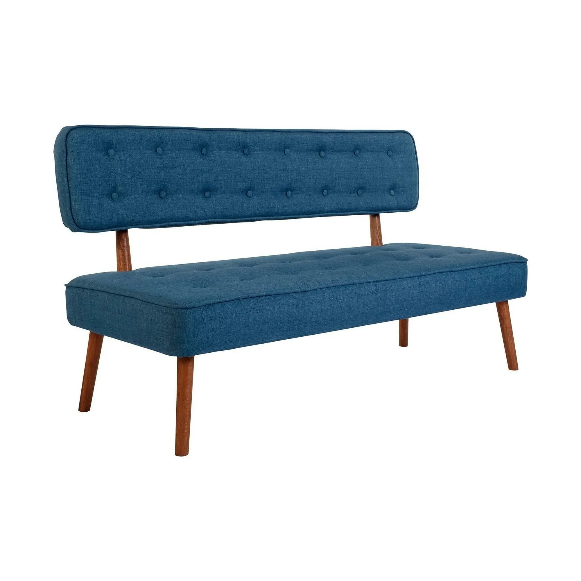 Banca 558ZEN1245, albastru, lemn/poliester, 140x64x78 cm