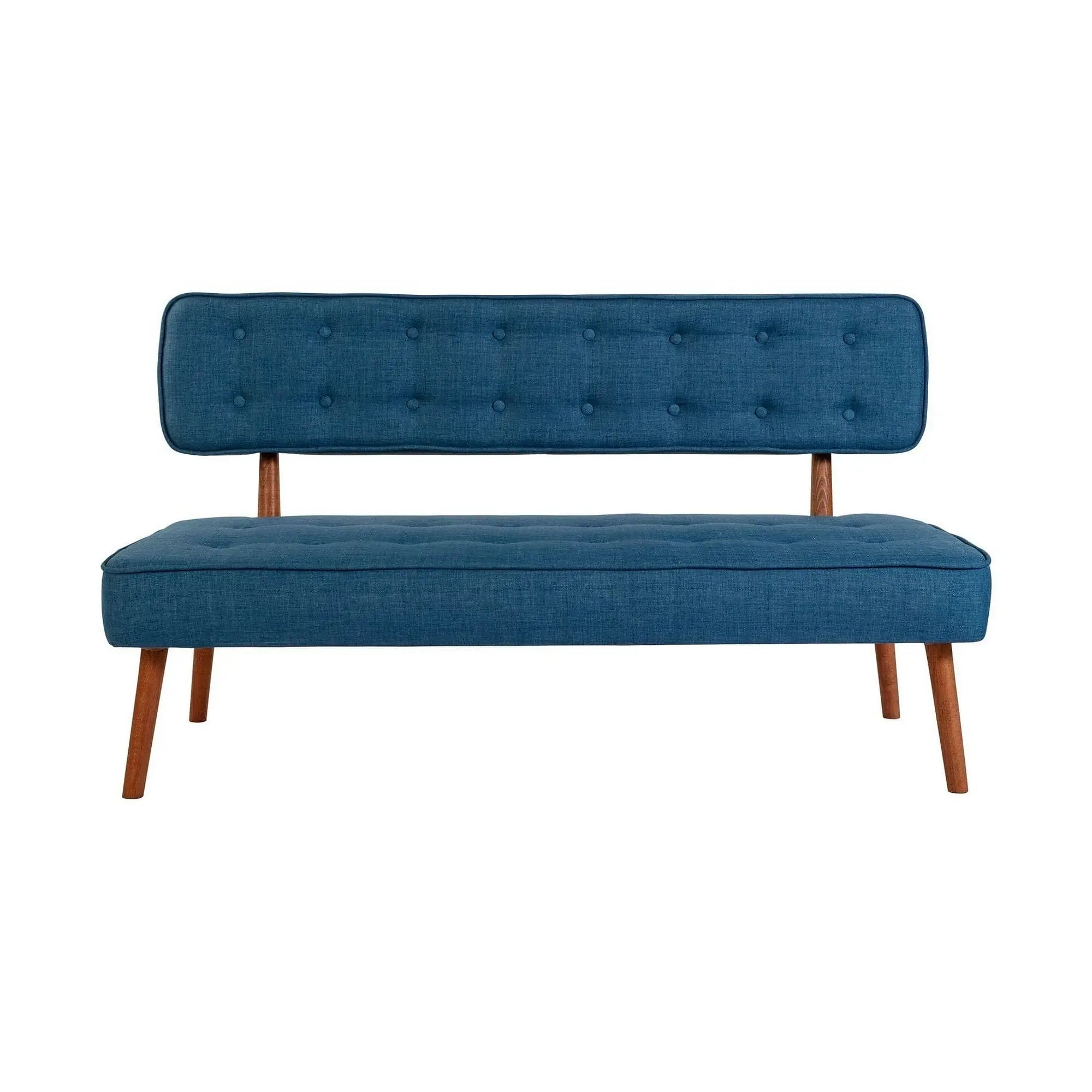 Banca 558ZEN1245, albastru, lemn/poliester, 140x64x78 cm