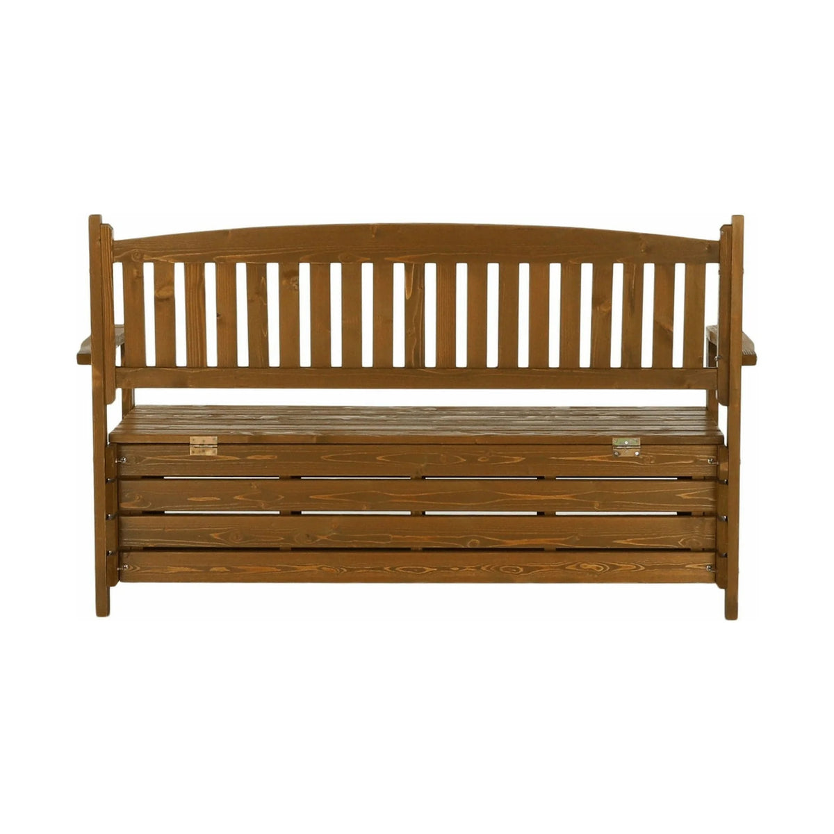 Banca gradina AMULA, stejar inchis, lemn, 150x58x88 cm
