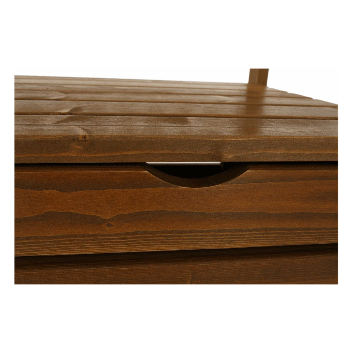 Banca gradina DILKA, lemn, stejar inchis, 124x58x88 cm