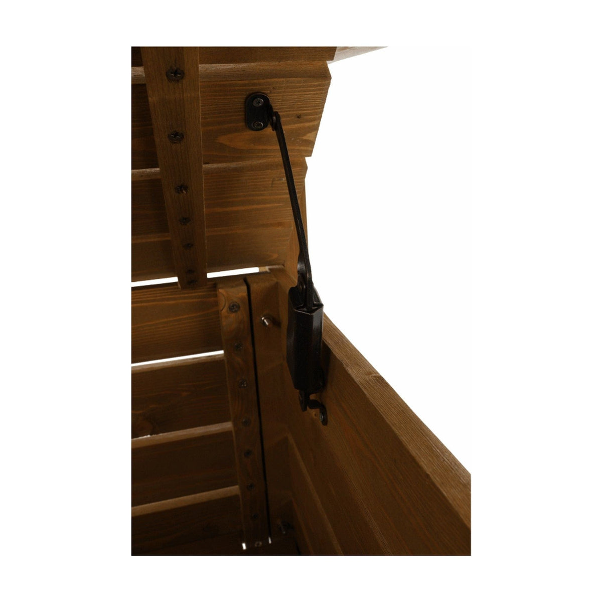 Banca gradina DILKA, lemn, stejar inchis, 124x58x88 cm