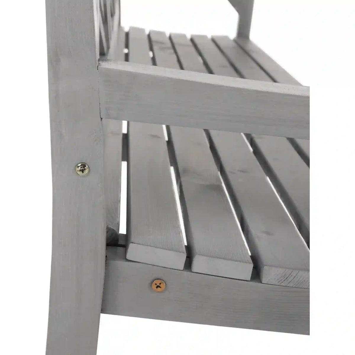 Bancă gradina FABLA, gri, lemn, 150x58x88 cm