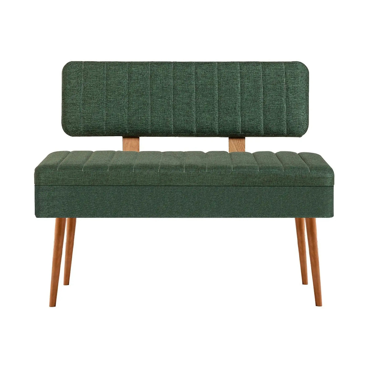 Bancheta VINA 1070, stofa clasica verde, 90x39x40 cm