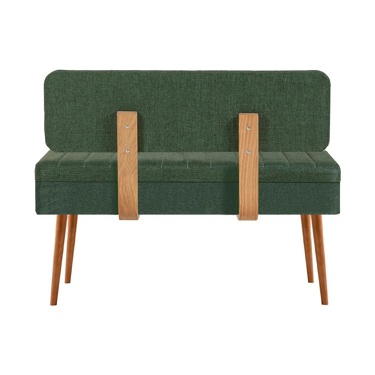 Bancheta VINA 1070, stofa clasica verde, 90x39x40 cm