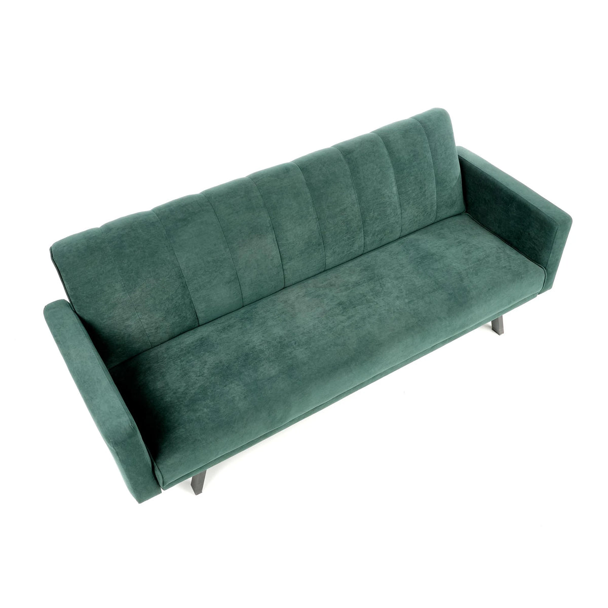 Canapea pentru birou ARMANDO, verde, stofa catifelata, 192x100x78 cm