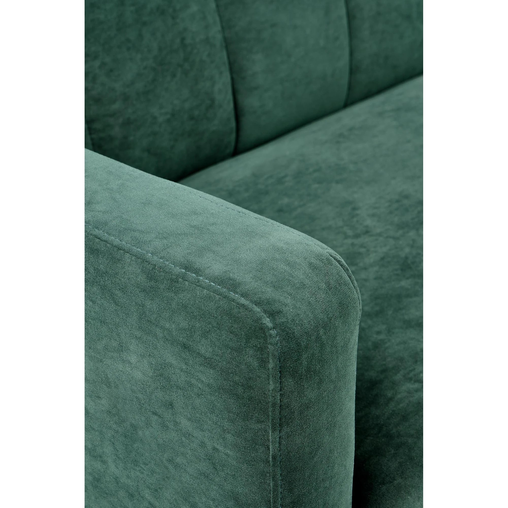 Canapea pentru birou ARMANDO, verde, stofa catifelata, 192x100x78 cm