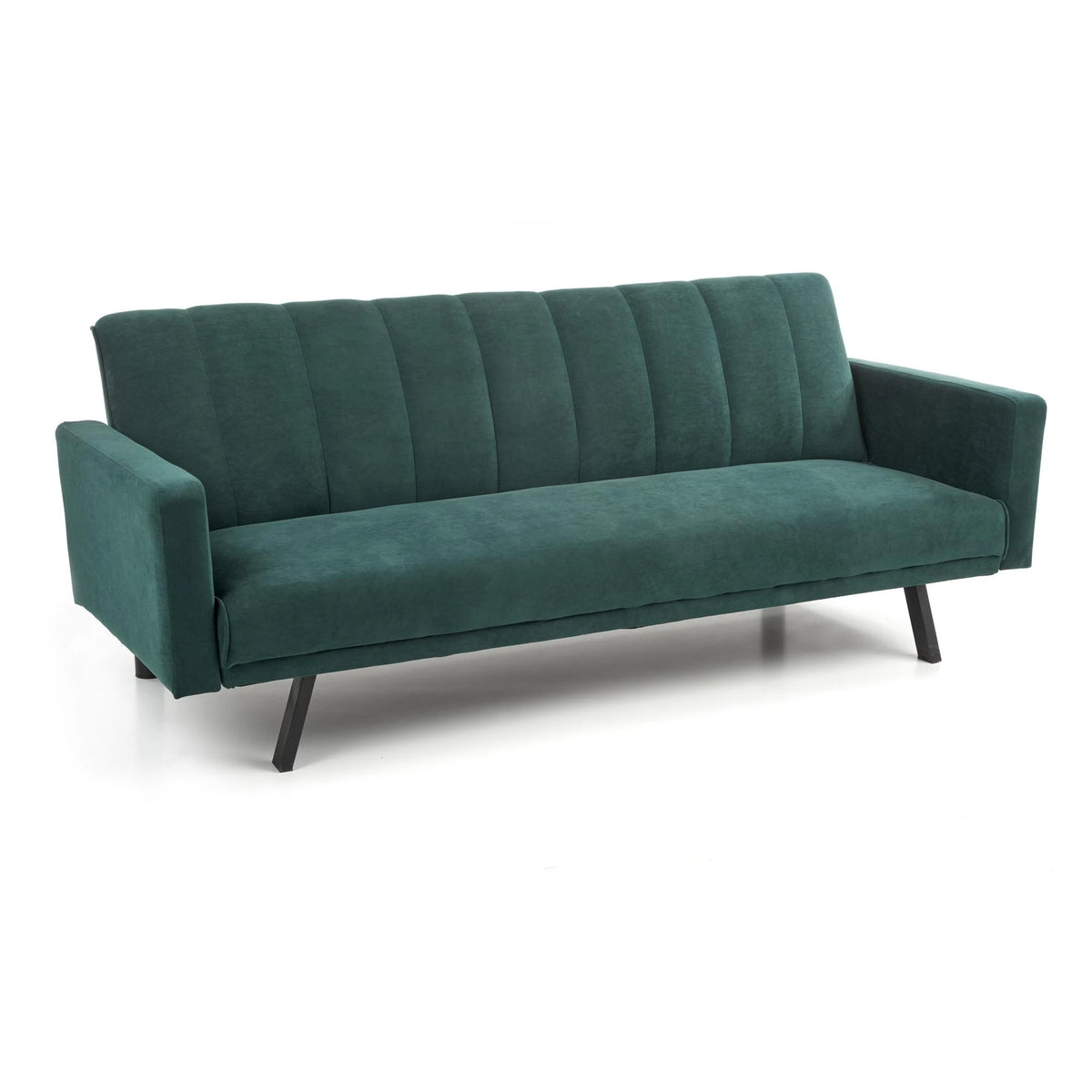 Canapea pentru birou ARMANDO, verde, stofa catifelata, 192x100x78 cm