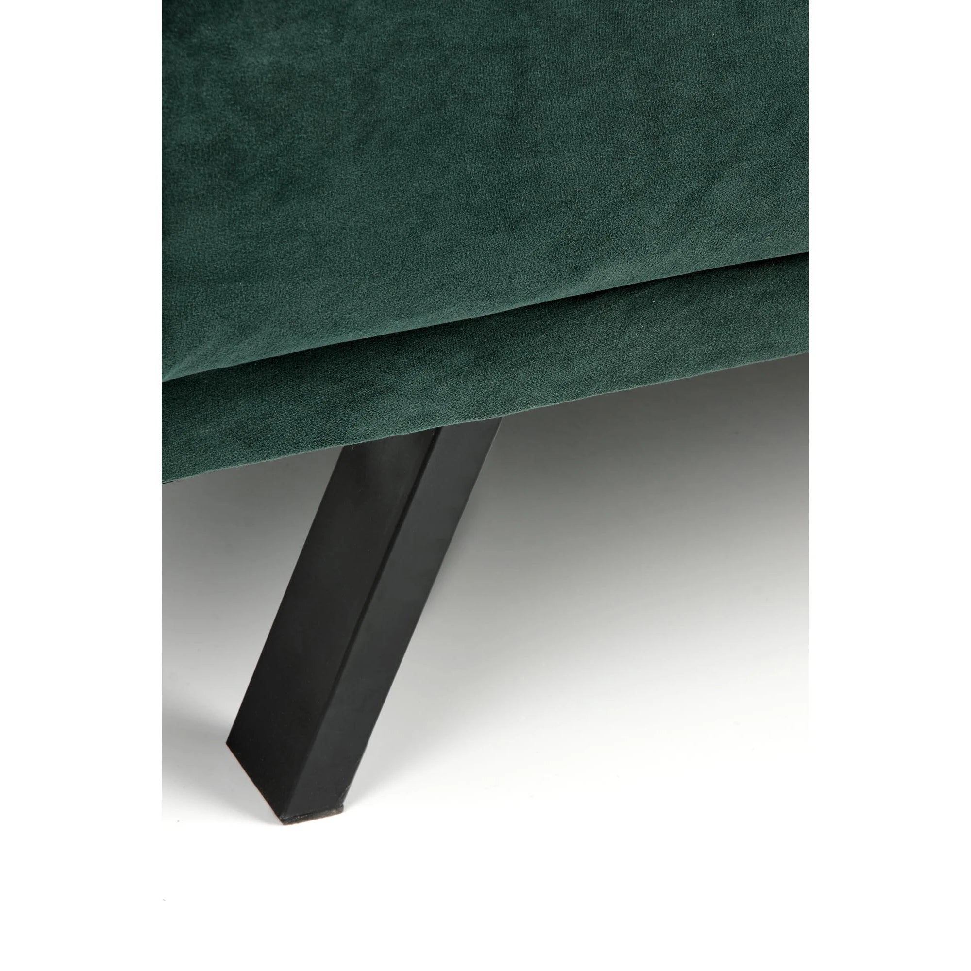Canapea pentru birou ARMANDO, verde, stofa catifelata, 192x100x78 cm