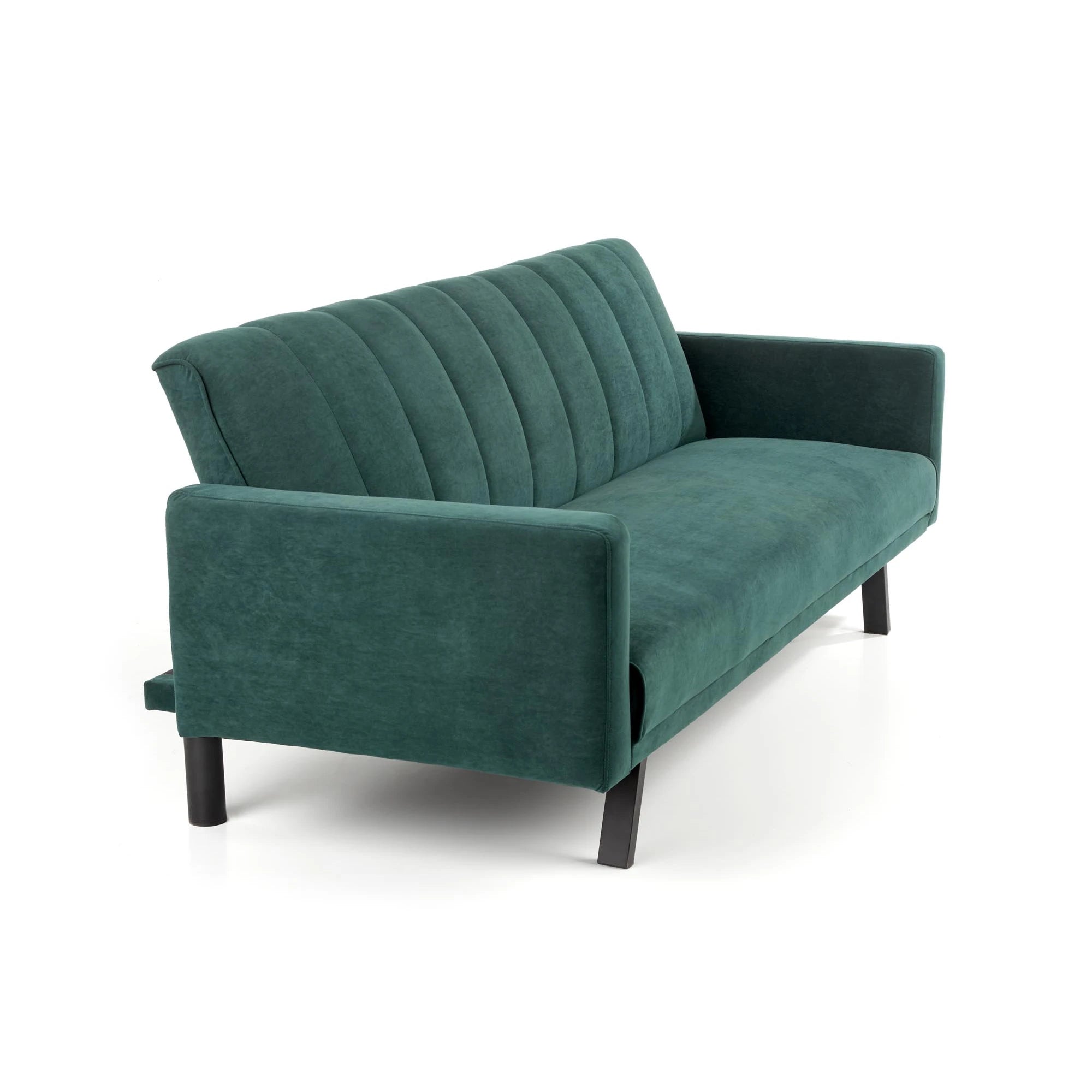 Canapea pentru birou ARMANDO, verde, stofa catifelata, 192x100x78 cm