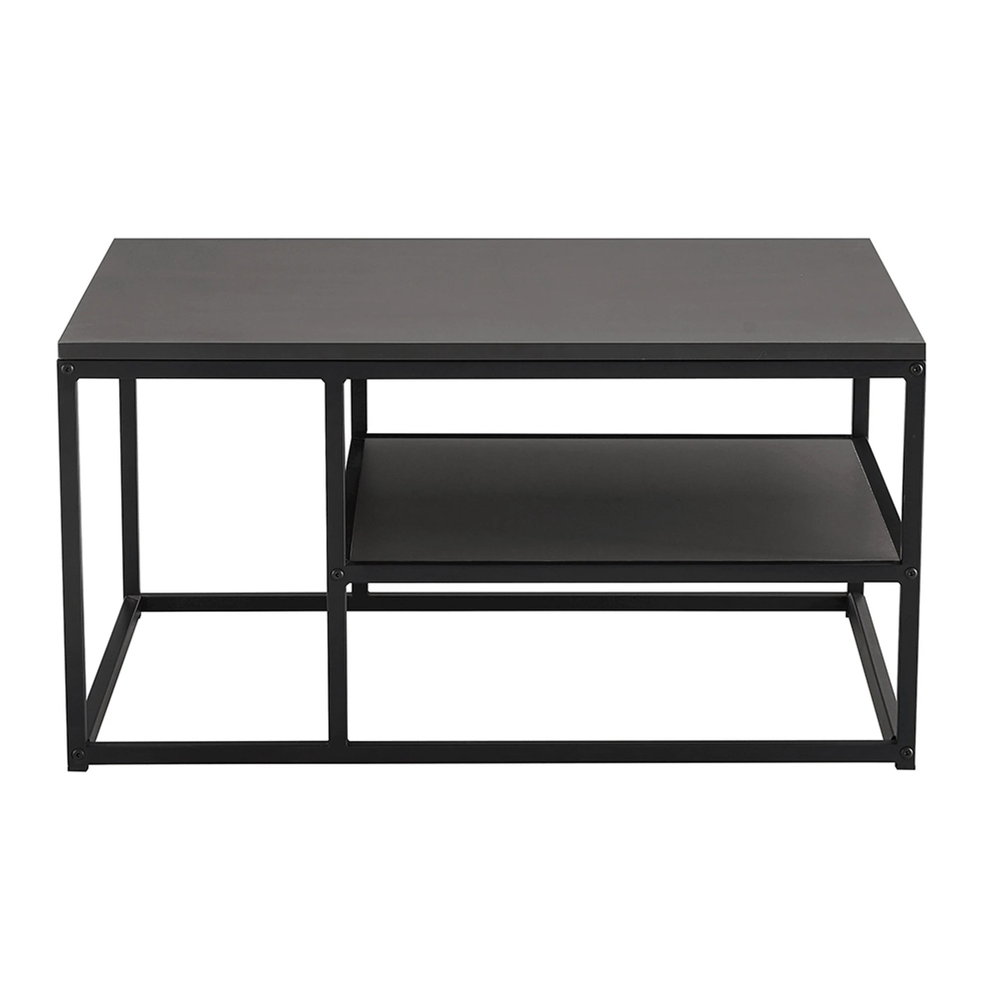 Masuta cafea BARMIO, gri grafit/negru, 90x60x45 cm