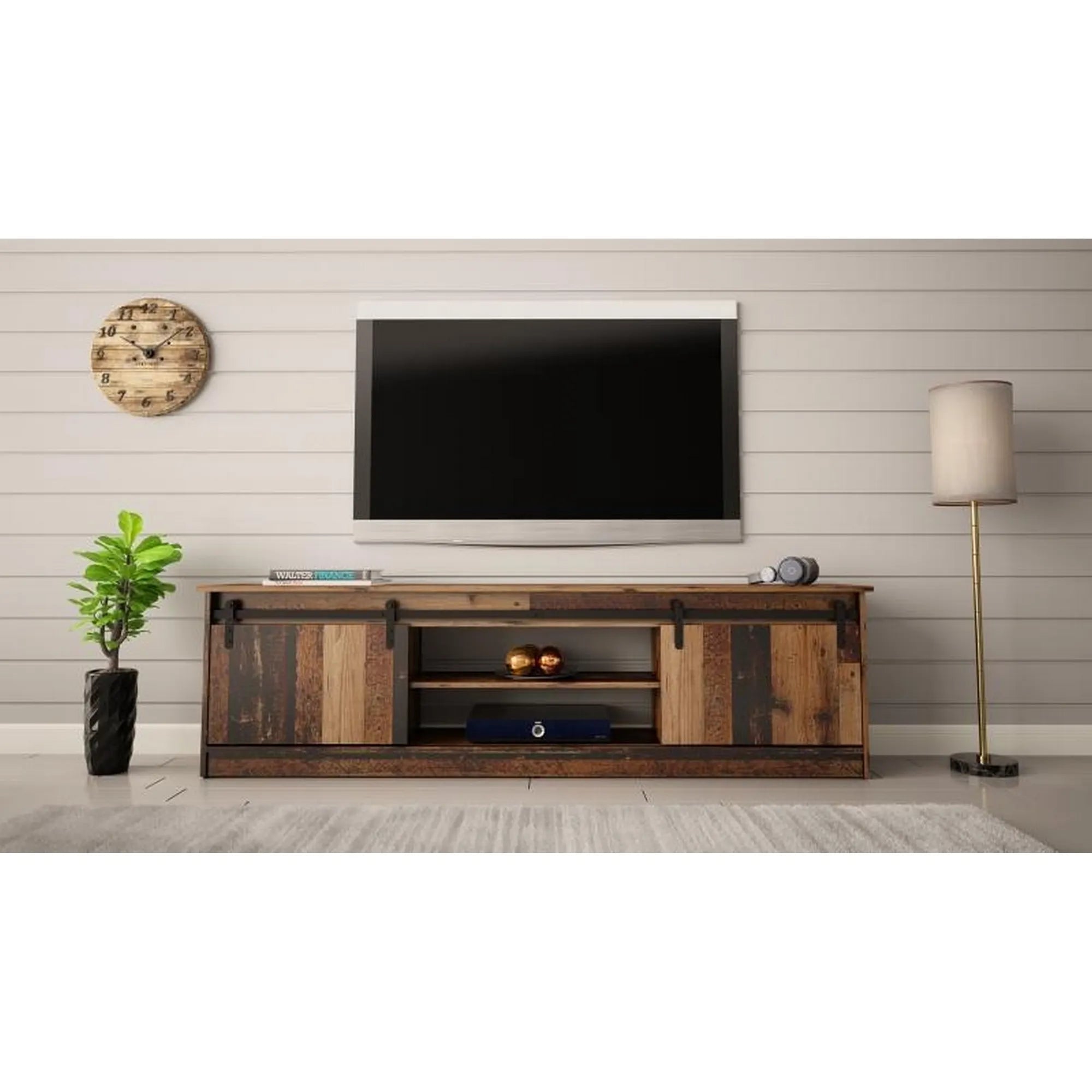 Comoda TV GRANERO, nuc, PAL laminat, 200x35x57 cm