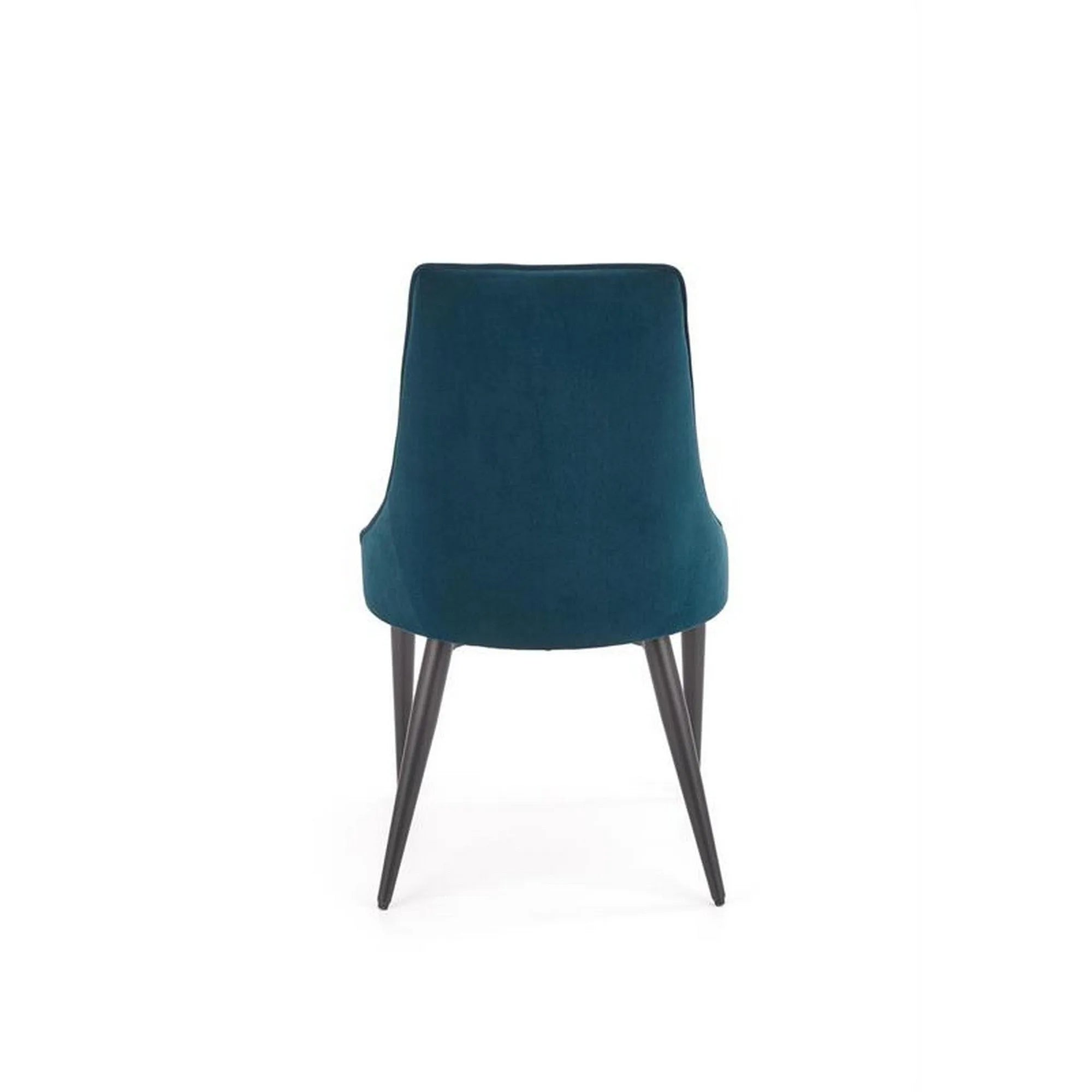 Scaun K365, verde inchis/negru, stofa catifelata/metal, 52x57x90 cm