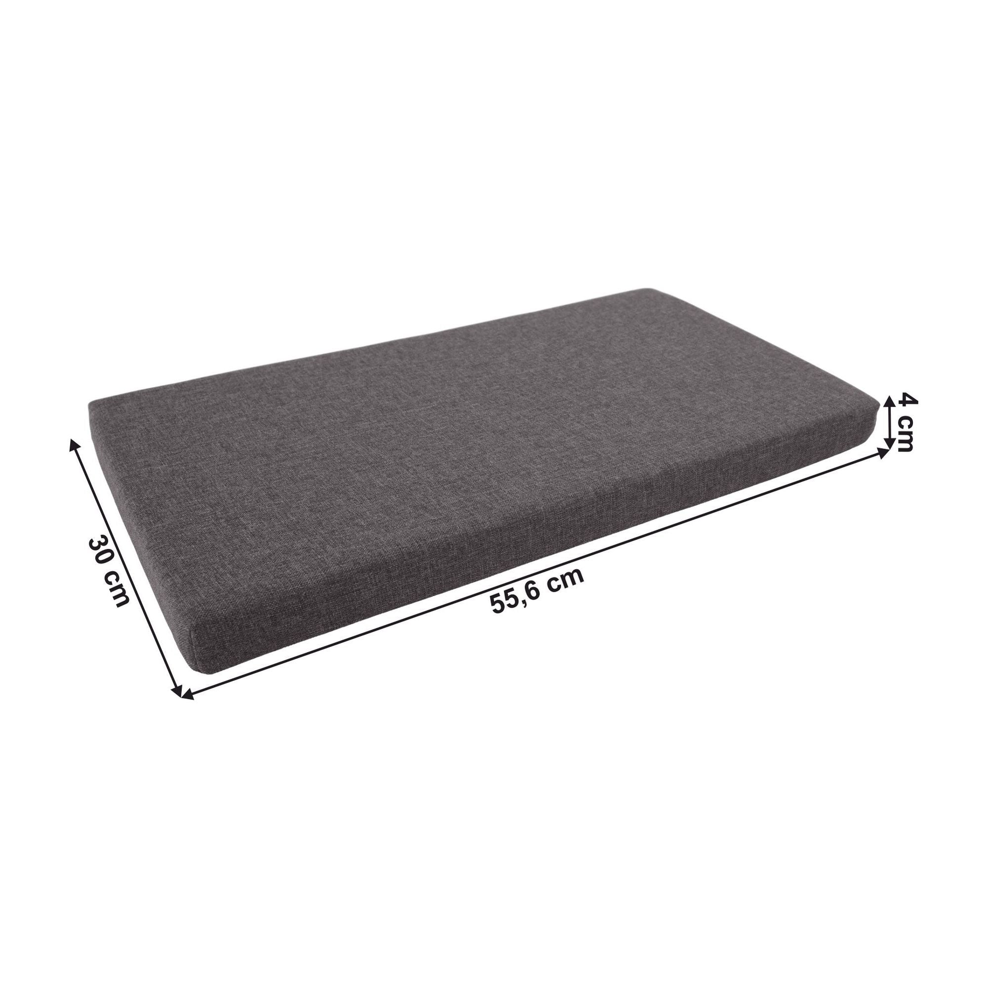 Perna BERGI NEW, gri, material textil, 56x30x4 cm