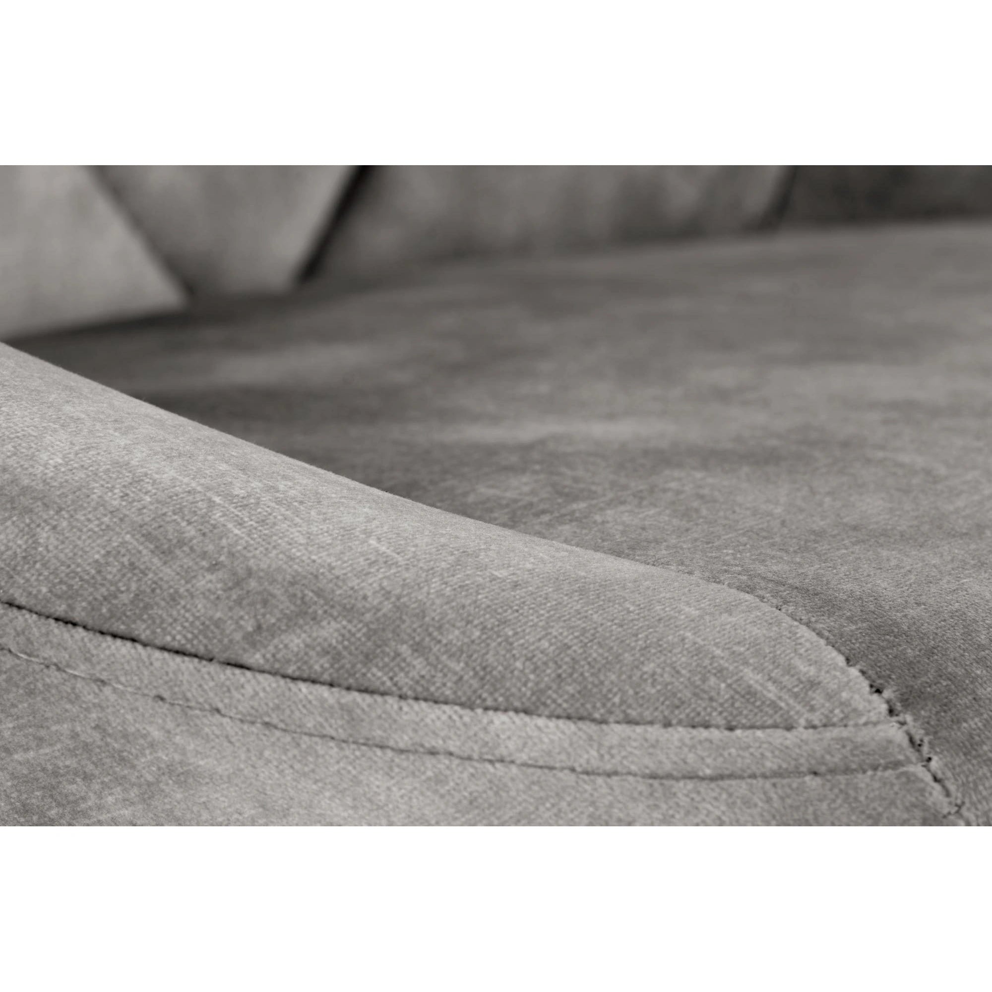 Scaun de bar rotativ H101, stofa catifelata gri - Bluvel 14, 47x45x106 cm