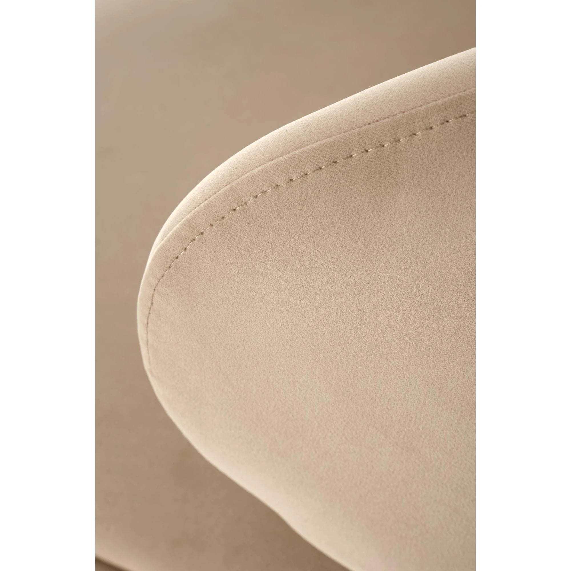 Scaun bar cu spatar inalt H121, bej - Mavel 38/negru, stofa catifelata/metal, 51x50x92 cm