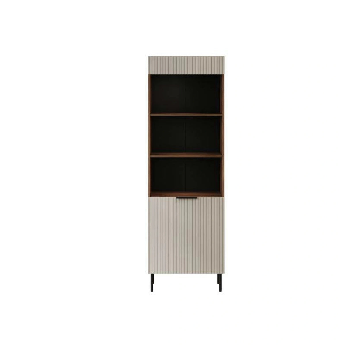 Biblioteca ALMERA TYP3, nuc/casmir, PAL laminat, 60x42x185 cm