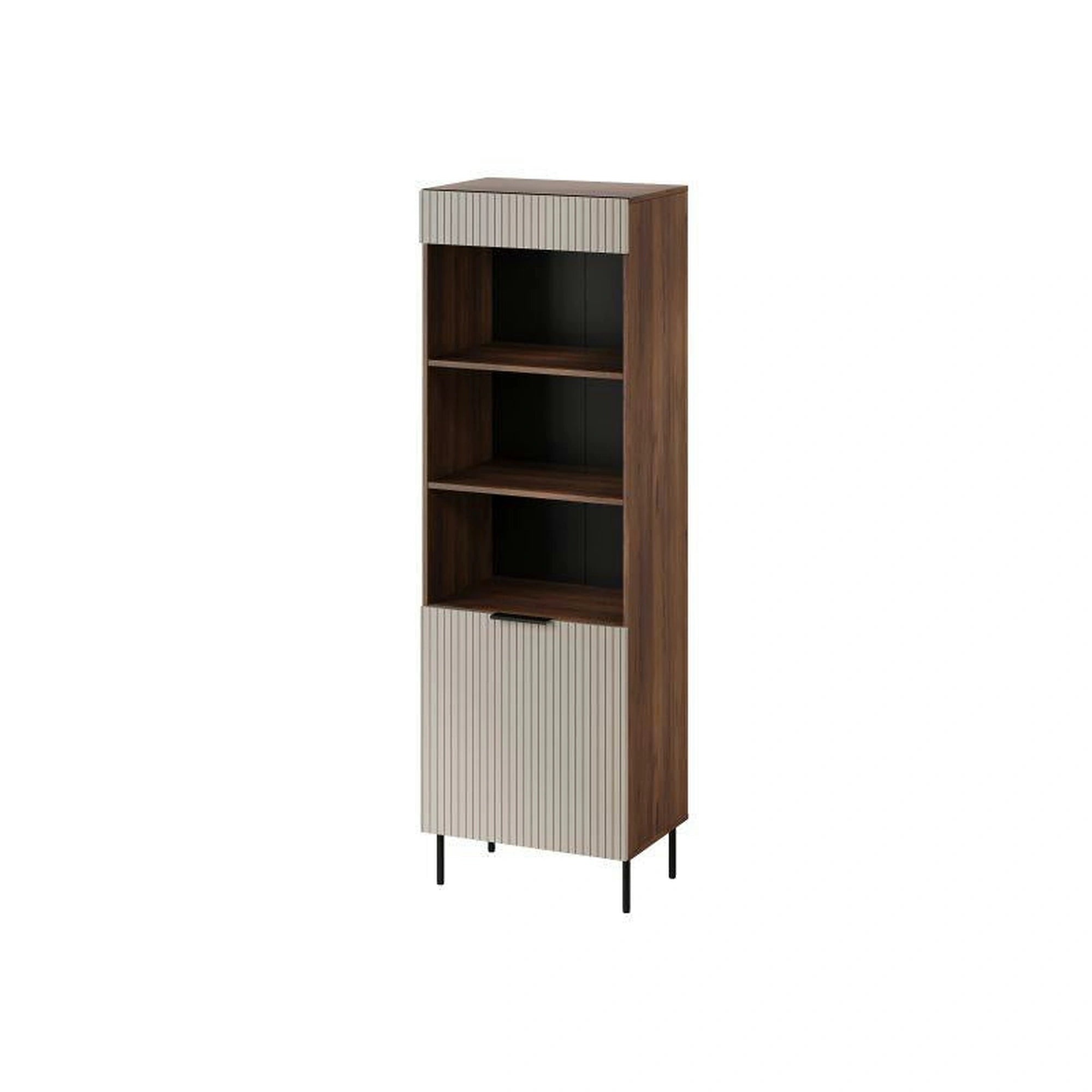 Biblioteca ALMERA TYP3, nuc/casmir, PAL laminat, 60x42x185 cm