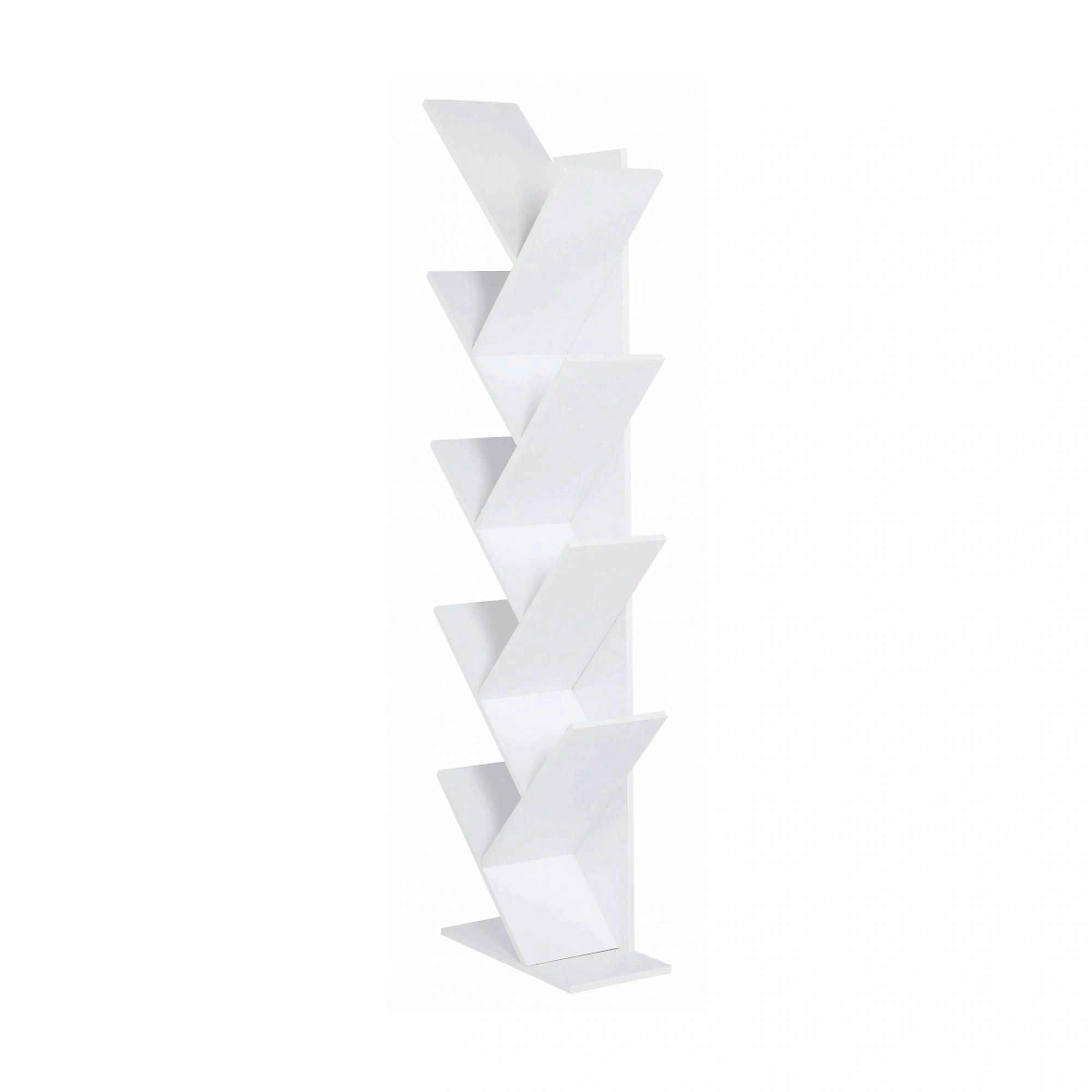 Biblioteca BAKI NEW TYP 1, alb, DTD laminat, 43x20x144 cm