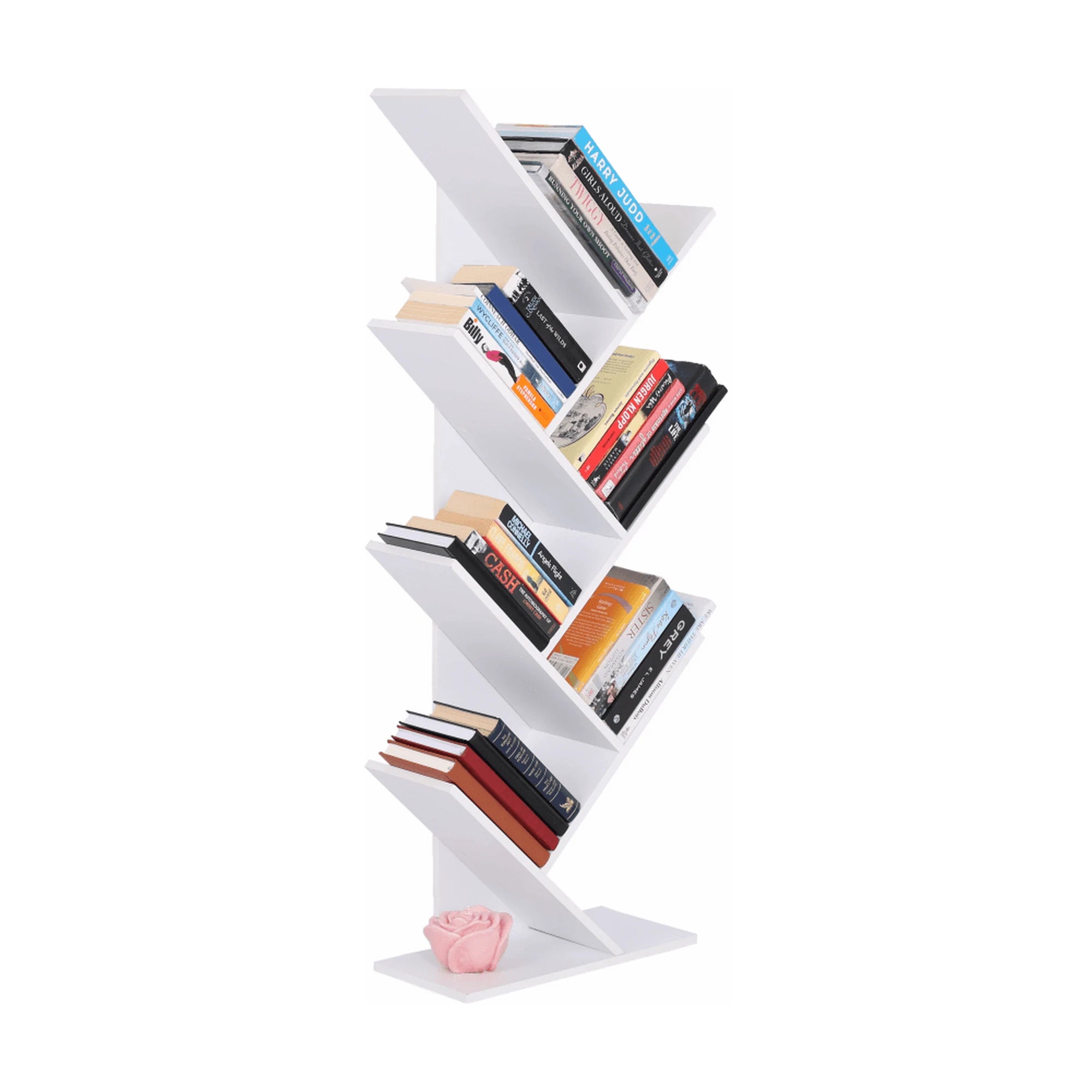 Biblioteca BAKI NEW TYP 2, alb, DTD laminat, 40x20x115 cm